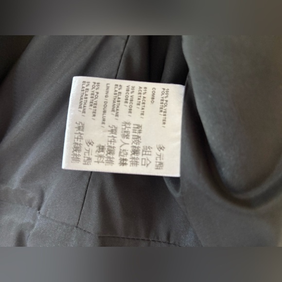 Judith and Charles Black Snake Print Jacquard Leather Blazer Jacket Asymmetrical - Picture 9 of 10